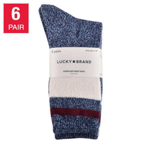 Lucky Brand Accessories - Lucky Brand Super Soft Boot Socks 6 Pair